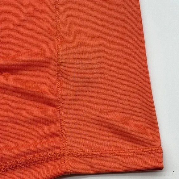 Fourcast Performance Shirt Mens L Black And Orange Activewear Workout Mesh - Picture 4 of 10